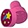 Carimbo Rosa Emoji Estrela Cadente